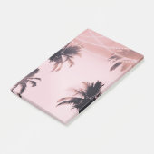 Post-it® Palmiers tropicaux et lumières Plage rose (Incliné)