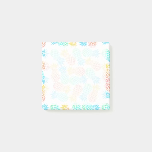 Post-it® palpables summer tropcal colorful pineappes (Devant)