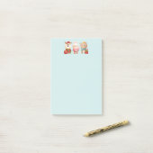 Post-it® Pals de Noël - Rennes, Ours et Lapin (Sur un bureau)