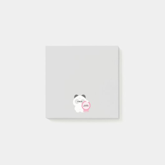 Post-it® Panda à faible énergie certifié (Devant)