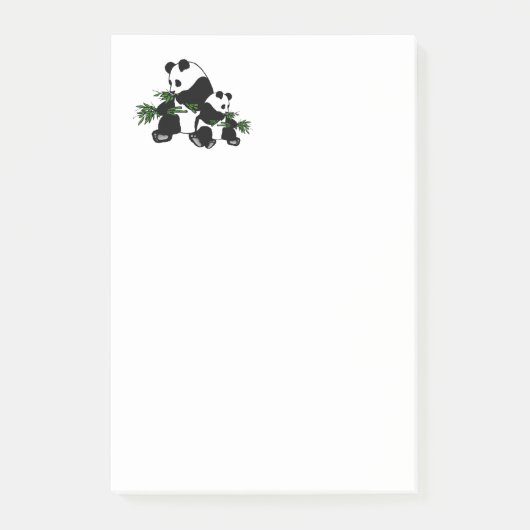 Post-it® Panda en pleine croissance (Devant)
