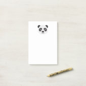 Post-it® Panda Face Ours noir et blanc (Sur un bureau)