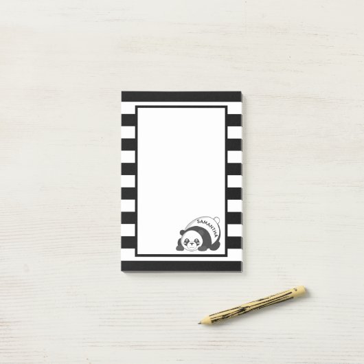 Post-it® Panda géant (Sur un bureau)