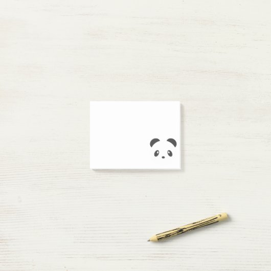 Post-it® Panda mignon (Sur un bureau)