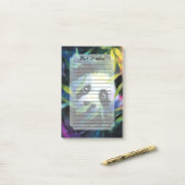 Post-it® Panda Peeking Bamboo Aquarelle (Sur un bureau)