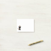 Post-it® Panda rouge (Sur un bureau)