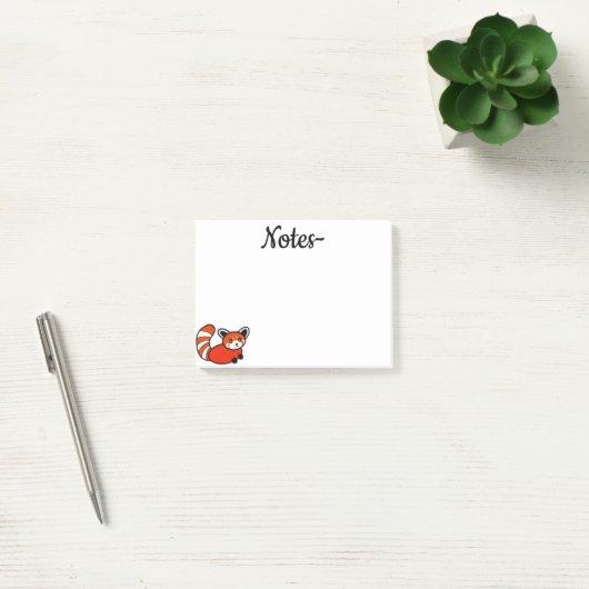 Post-it® Panda rouge (Bureau)