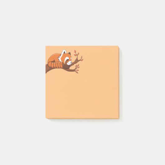Post-it® Panda rouge mignon (Devant)