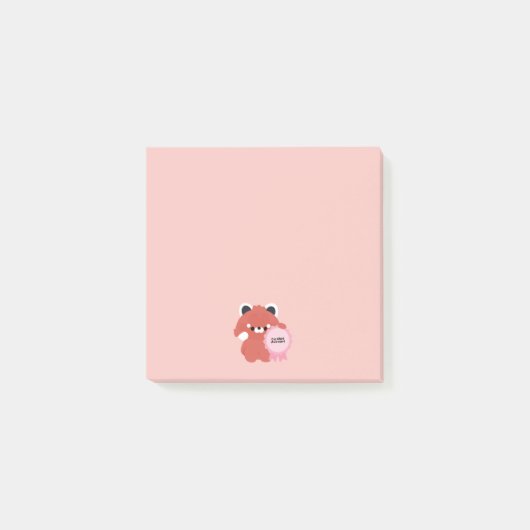 Post-it® Panda roux certifié maladroit (Devant)