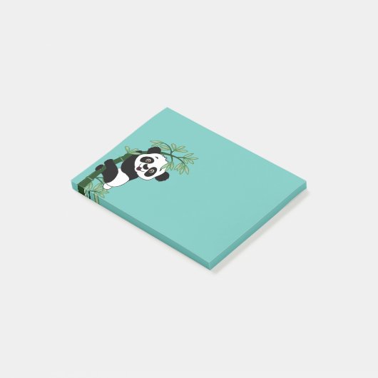 Post-it® Panda sur le bambou (Incliné)