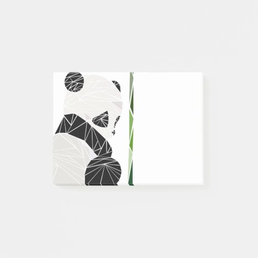 Post-it® Panda triste géométrique (Devant)
