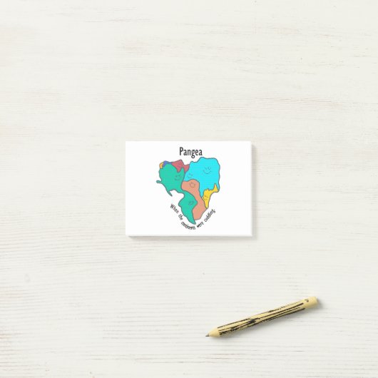 Post-it® Pangea Continents Cuddin Multicolor (Sur un bureau)