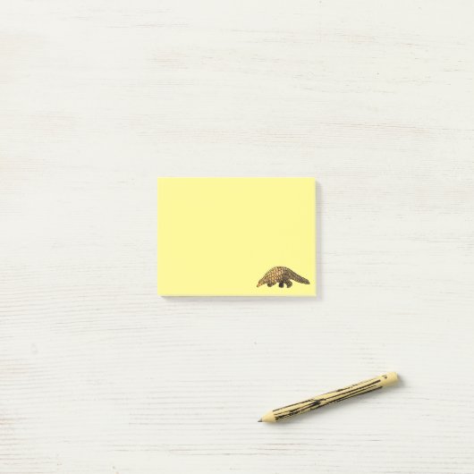 Post-it® pangolin (Sur un bureau)