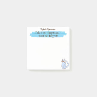 Post-it® Panier de mémo Amoureux de les chats personnalisés