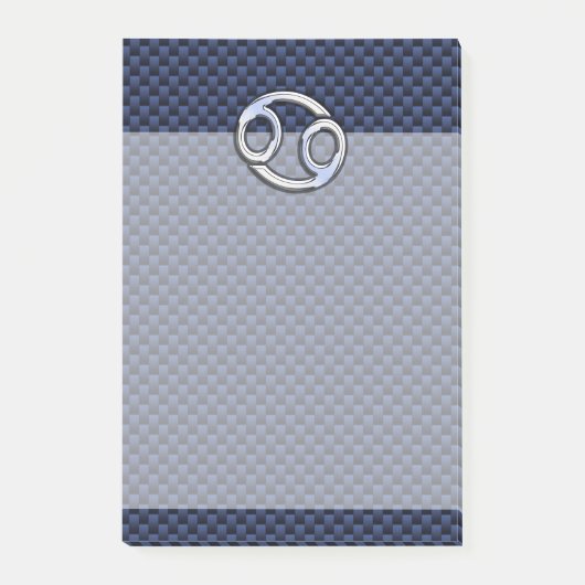 Post-it® Panneau cancéreux Zodiac Navy Blue Carbon Fiber Pr (Devant)