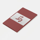 Post-it® Panneau chinois zodiaque Cheval rouge (Incliné)
