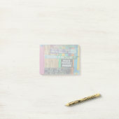 Post-it® Panneau coloré Welcome Island Carribean (Sur un bureau)