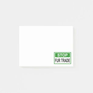 Post-it® Panneau commercial Stop Fur vert