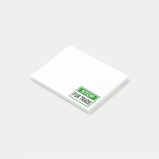 Post-it® Panneau commercial Stop Fur vert (Incliné)