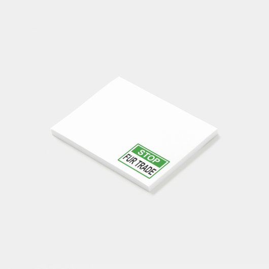Post-it® Panneau commercial Stop Fur vert (Incliné)