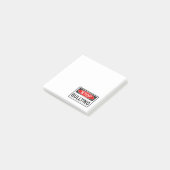 Post-it® Panneau d'arrêt d'intimidation rouge (Incliné)