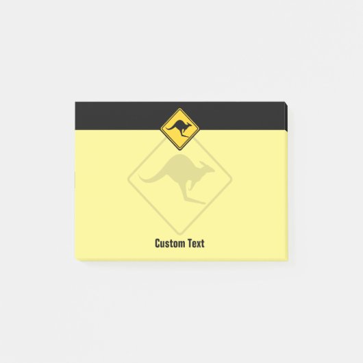 Post-it® Panneau d'avertissement Kangaroo (Devant)