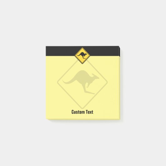 Post-it® Panneau d'avertissement Kangaroo (Devant)