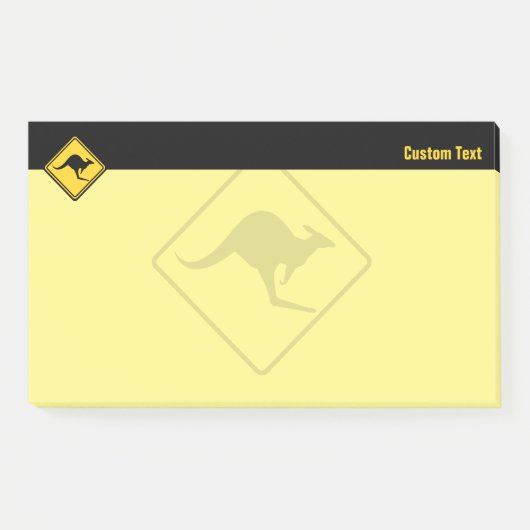 Post-it® Panneau d'avertissement Kangaroo (Devant)