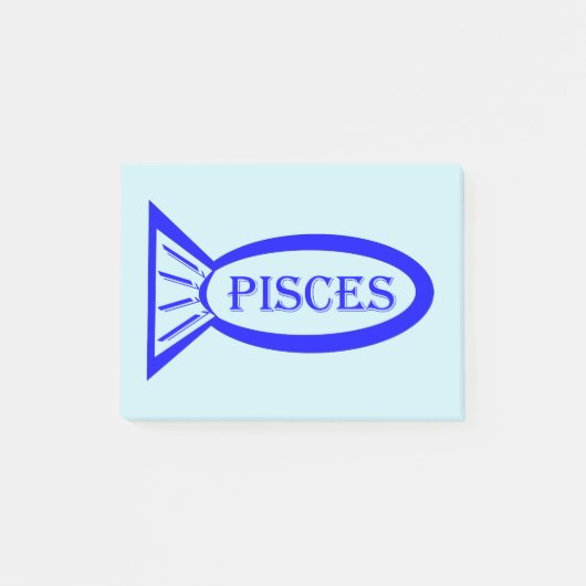 Post-it® Panneau Étoile Poisson Poisson Poster note Pad (Devant)