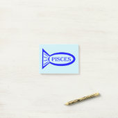 Post-it® Panneau Étoile Poisson Poisson Poster note Pad (Sur un bureau)