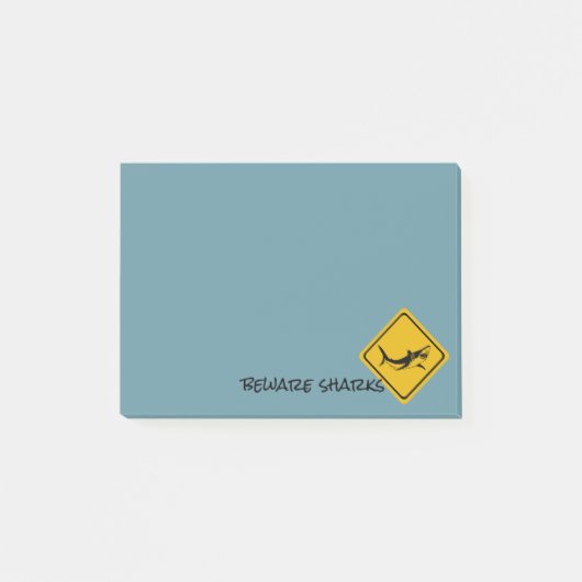 Post-it® panneau routier de requin - protection de (Devant)