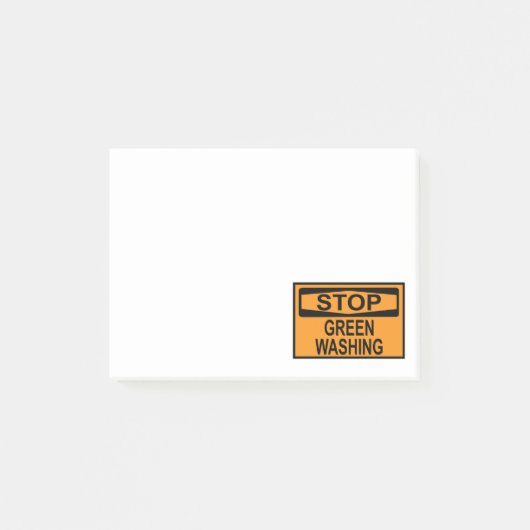 Post-it® Panneau Stop au Greenwashing (Devant)