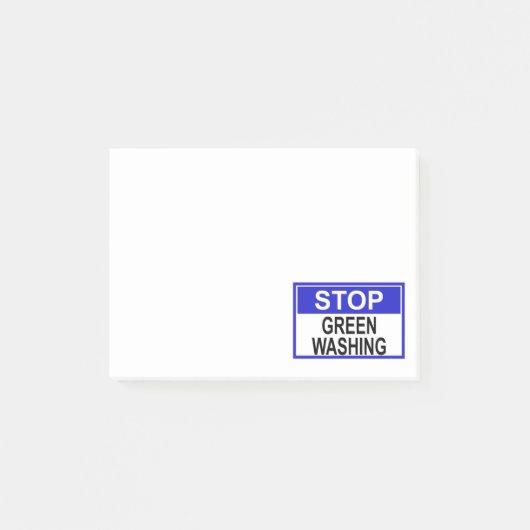 Post-it® Panneau Stop au Greenwashing (Devant)