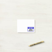 Post-it® Panneau Stop au Greenwashing (Sur un bureau)