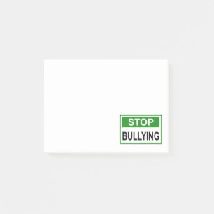 Post-it® Panneau Stop au Harcèlement vert