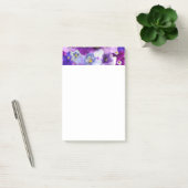 Post-it® Pansies Fleurs Florales Bordure Conception d'impre (Bureau)