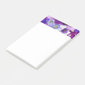 Post-it® Pansies Fleurs Florales Bordure Conception d'impre (Incliné)