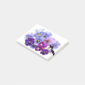 Post-it® Pansy Isolé Violet Nature Fleur Violet Famille. (Incliné)