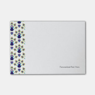 Post-it® paon exotique de l'Inde rétro