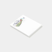 Post-it® Paon sur urne (Incliné)