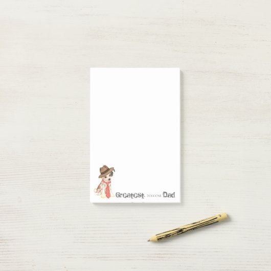 Post-it® Papa chinois arrêté (Sur un bureau)