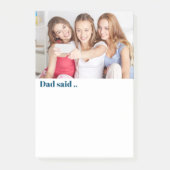 Post-it® Papa Dit Fun Photo Personnalisée (Devant)