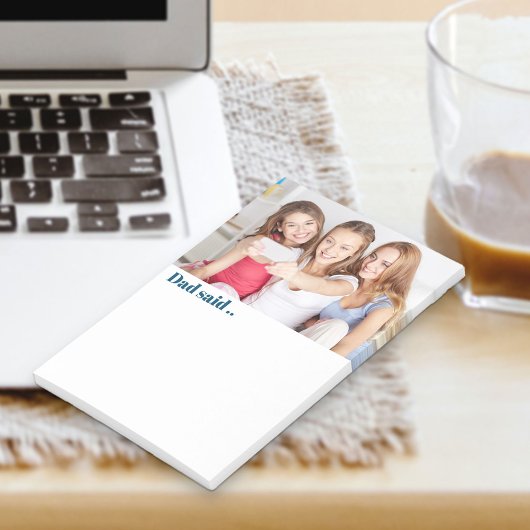 Post-it® Papa Dit Fun Photo Personnalisée