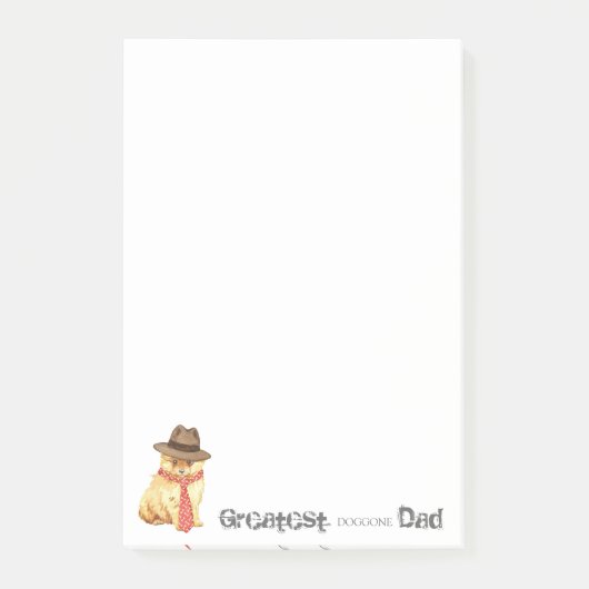 Post-it® Papa Pomeranien (Devant)