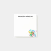 Post-it® Paperclips Une Note De L'Enseignant (Devant)