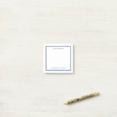 Post-it® Papeterie à bordure bleu poussiéreux professionnel (Sur un bureau)