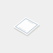 Post-it® Papeterie à bordure bleu poussiéreux professionnel (Incliné)