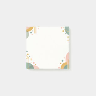Post-it® Papeterie Abstraite Pastel du Milieu du Siècle