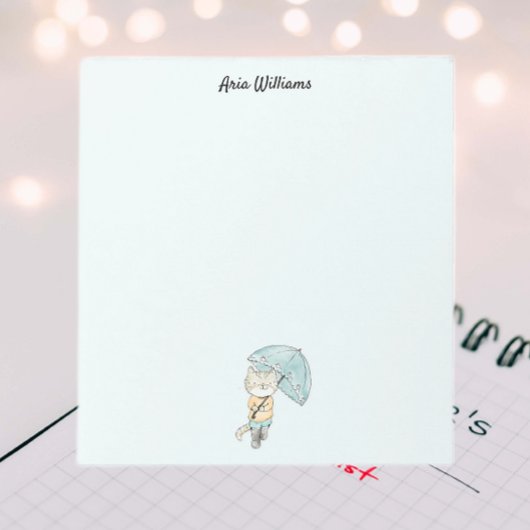 Post-it® Papeterie Chat sous la pluie