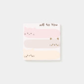 Post-it® Papeterie Chats Pastel (Devant)